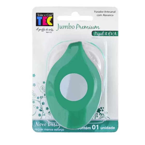 Furador Jumbo Premium Papel & EVA C�rculo - Toke e Crie