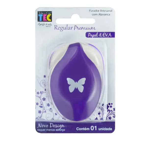 Furador Regular Premium Papel & EVA Borboleta - Toke e Crie