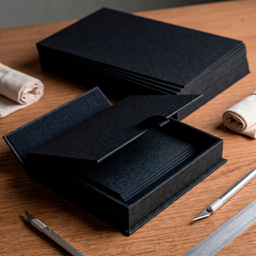 Papel Paraná 2.0mm Holler Preto A5+0,5 - Lavoro Papel Paraná