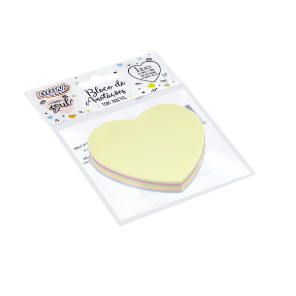 Bloco Adesivo Smart Notes Cora��o - 100 fls