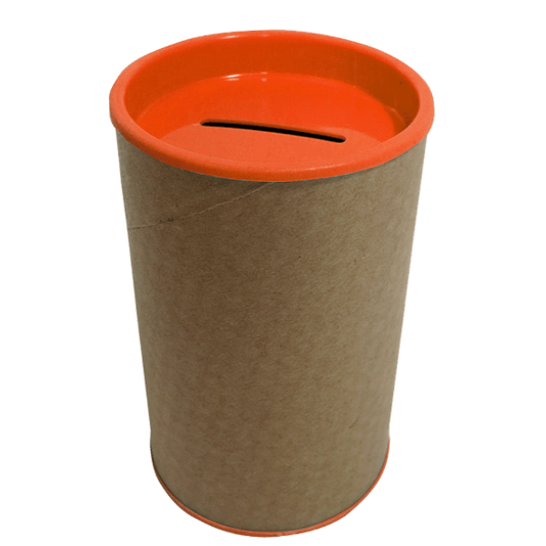 Cofrinho de Papel - Laranja (6 Unidades)