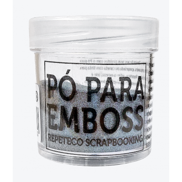 P� para Emboss Met�lico - Prateado - Repeteco