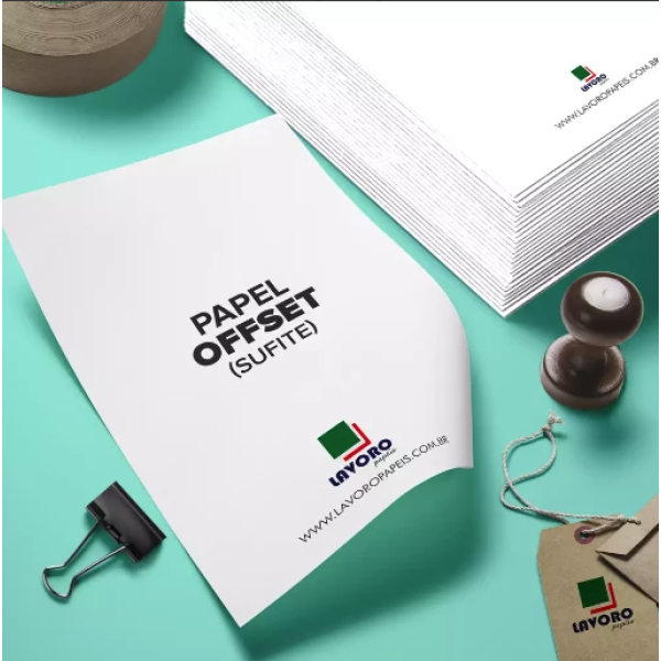 Papel Offset Sulfite 90g Formato (Caderno Universit�rio 18x26) - 125 Folhas
