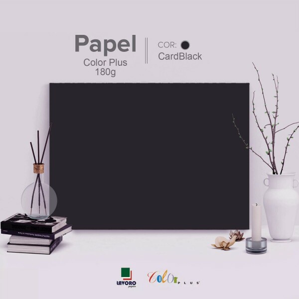 Papel CardPlus Black 180g A4 - 27 Folhas