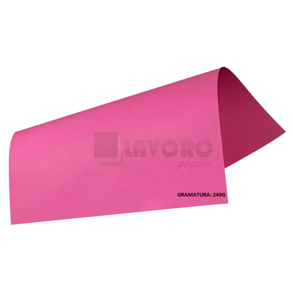 Papel Neon Plus 240g A3 - Rosa c/ 28 Folhas