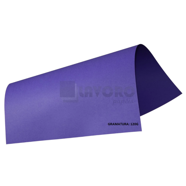 Papel Neon Plus 120g A4 - Roxo c/ 27 Folhas