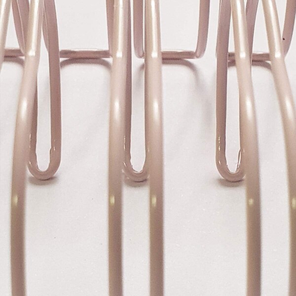 Espiral Wire-o Anel Duplo Rosa Claro 3/4 com 5 unidades - Passo 2 x 1
