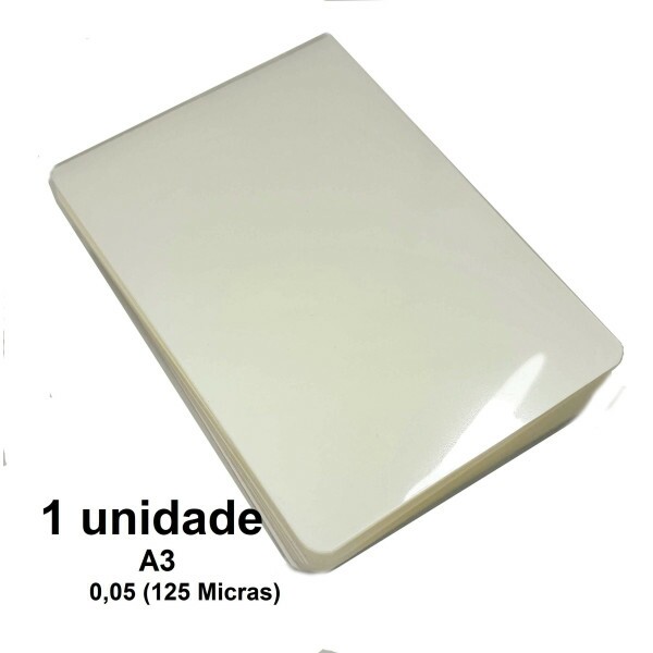 Polaseal Pl�stico Para Plastifica��o A3 - 30,3x42,6cm 0,05 (125 micras)