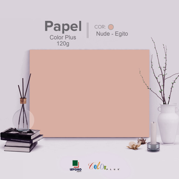 Papel Color Plus 120g A4 - Nude (Egito) - 27 Folhas