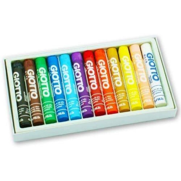 Giz Pastel Oleoso Giotto Olio Maxi 12 Cores