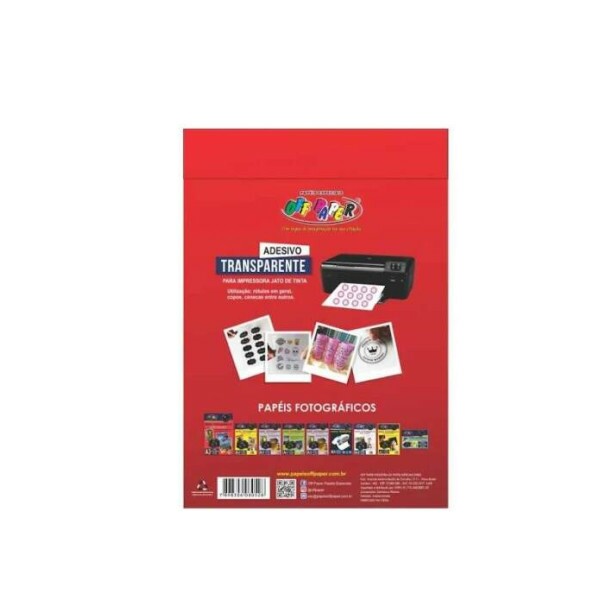 Adesivo Transparente Leitoso A4 150g c/ 10 Folhas - Off Paper