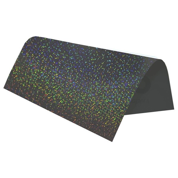Papel Hologr�fico Confeti Preto 180g A4 09 Folhas - Metallik