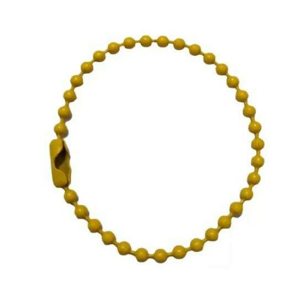 Corrente Bolinha Mostarda 2,5mm c/ 10 unidades