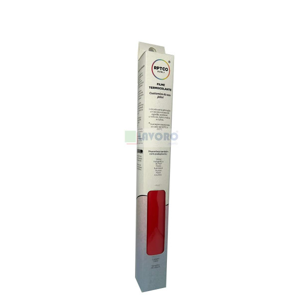 Filme de Recorte Termocolante 3D Vermelho 25x50cm - RPTCO