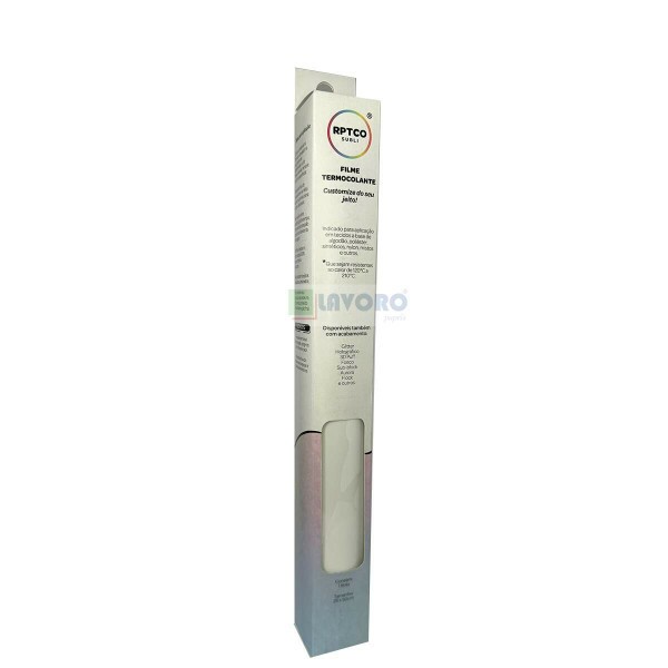 Filme de Recorte Termocolante 3D Branco 25x50cm - RPTCO
