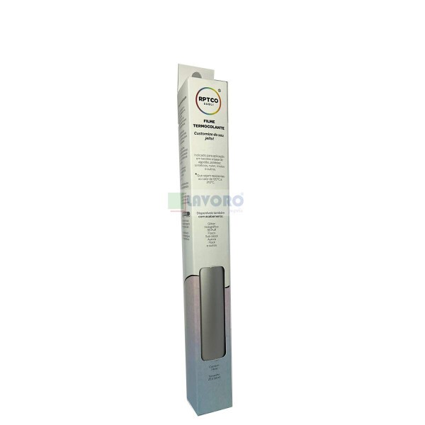 Filme de Recorte Termocolante 3D Silver 25x50cm - RPTCO