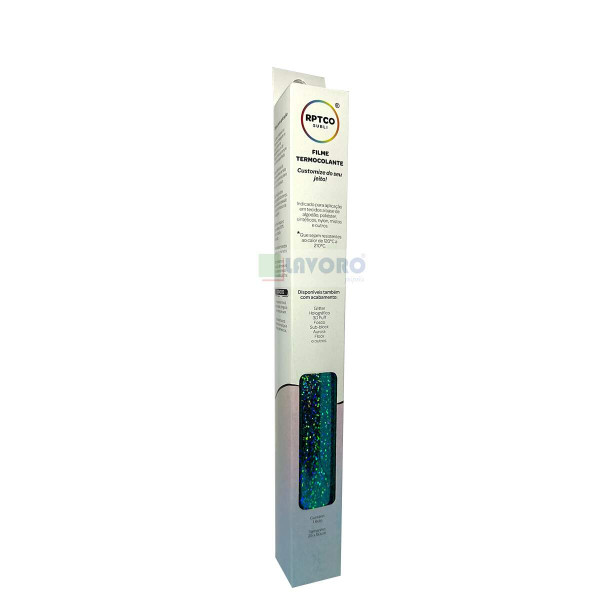 Filme de Recorte Termocolante Aqua Confete 25x50cm - RPTCO