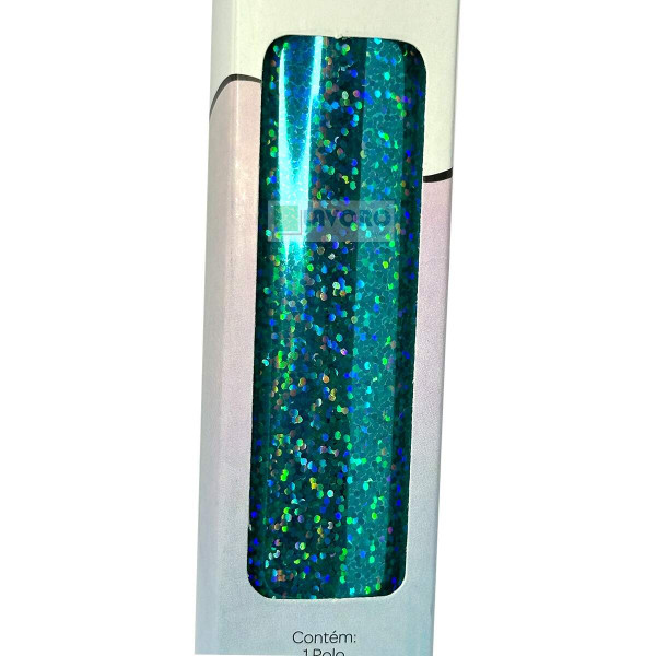 Filme de Recorte Termocolante Aqua Confete 25x50cm - RPTCO