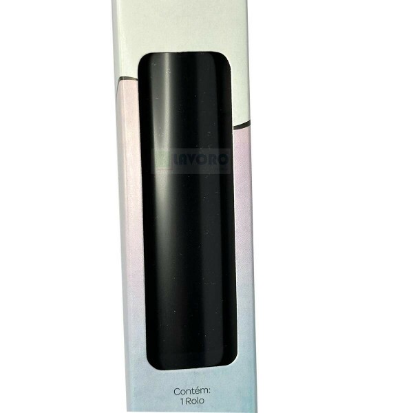 Filme de Recorte Termocolante 3D Preto 25x50cm - RPTCO