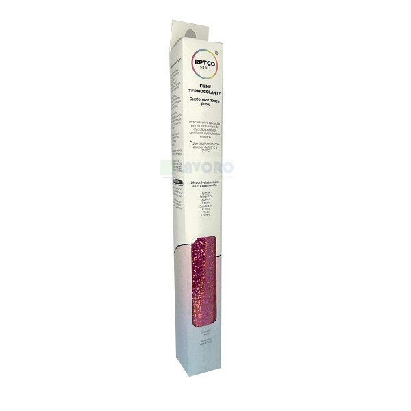 Filme de Recorte Termocolante Magenta Confete 25x50cm - RPTCO