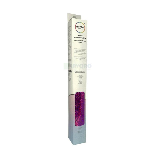 Filme de Recorte Termocolante Rosa Confete 25x50cm - RPTCO