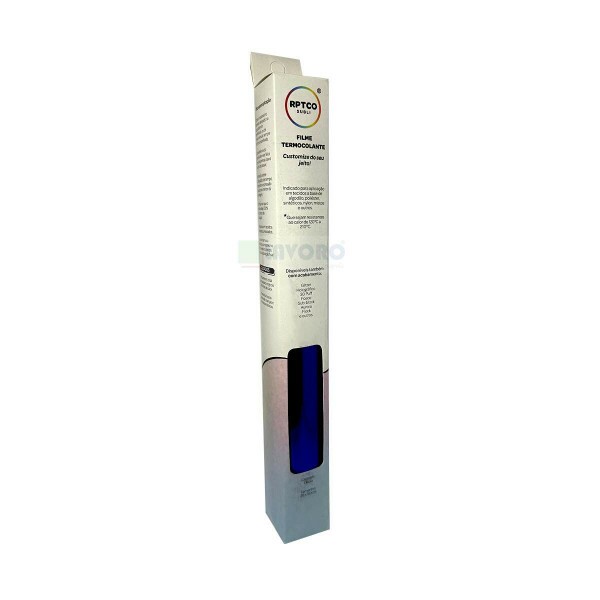 Filme de Recorte Termocolante Azul Royal Espelhado 25x50cm - RPTCO