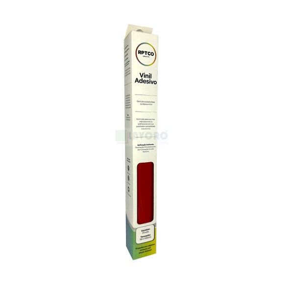 Vinil Adesivo Vermelho 30x100cm - RPTCO