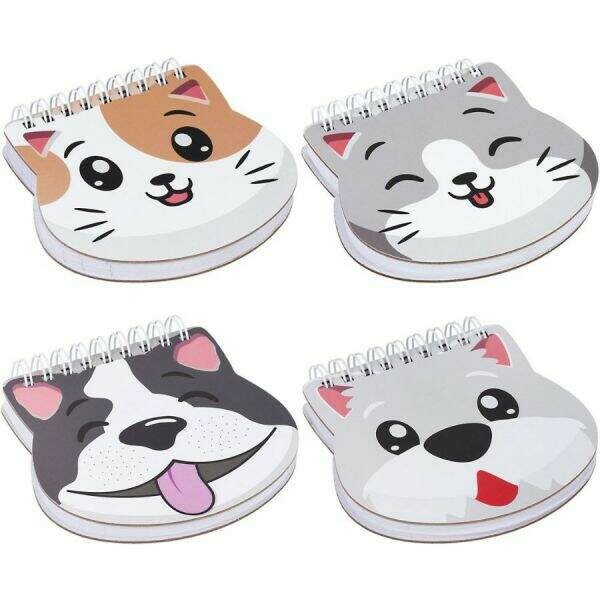 Caderno Capa Dura Pautado Formato 10,5x10cm 80 Fls - Pet Best Friend