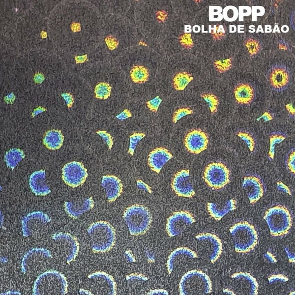 BOPP Hologrfico Bolha de Sabo 32 cm x 2 mts
