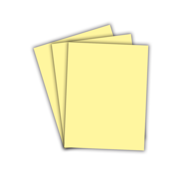 Papel Color Plus Colorido Amarelo 180g A4 c/ 50 Folhas - Master