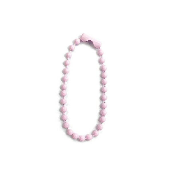 Corrente Bolinha Rosa Princesa 2,5mm c/ 10 unidades