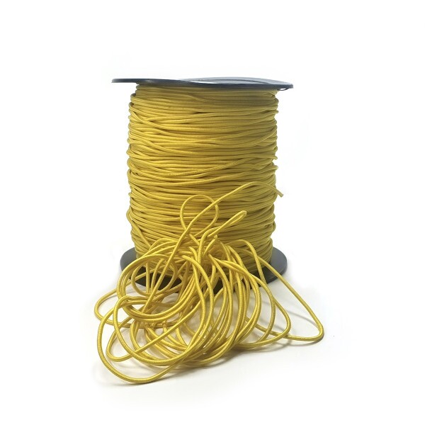 El�stico Roli�o 2mm x 2 mts - Amarelo