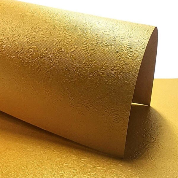 Perolizado Floren�a Ouro 250g A4 c/ 9 Folhas