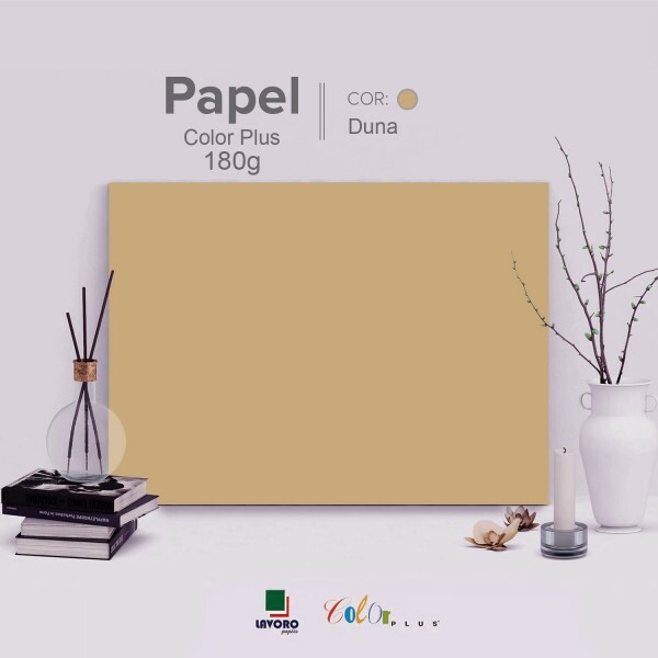 Papel Color Plus 180g 30x60 - Sensation (Duna) - 21 Folhas