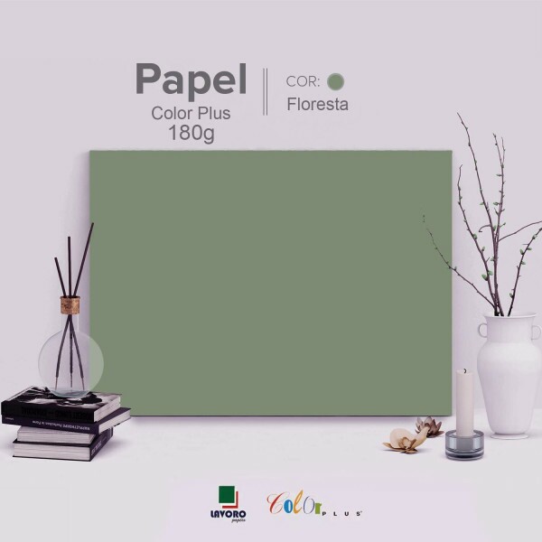 Papel Color Plus 180g 30x60 - Sensation (Floresta) - 21 Folhas