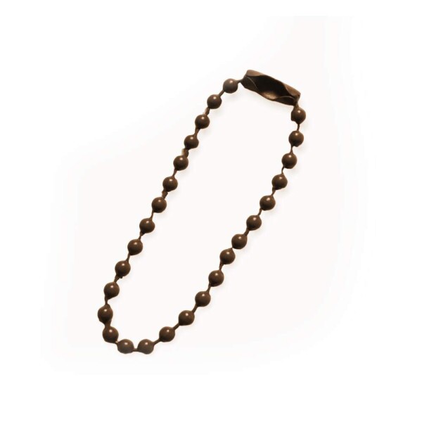 Corrente Bolinha Caramelo 2,5mm c/ 10 unidades
