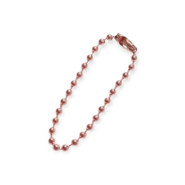 Corrente Bolinha Ros� Gold 2,5mm c/ 10 unidades