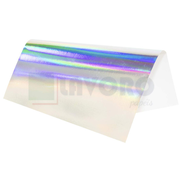 Papel Hologrfico Arco Iris 180g A4 9 Folhas - Metallik