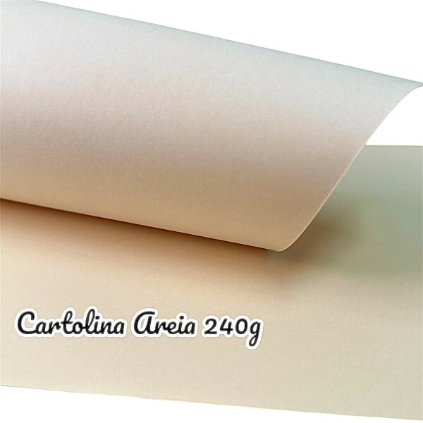 Papel Cartolina Areia 240g A4 com 09 Folhas