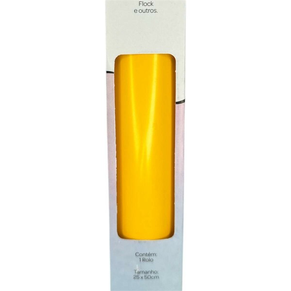 Filme de Recorte Termocolante Amarelo 25x50cm - RPTCO