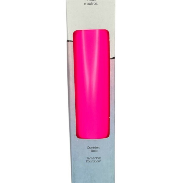 Filme de Recorte Termocolante Rosa Neon 25x50cm - RPTCO