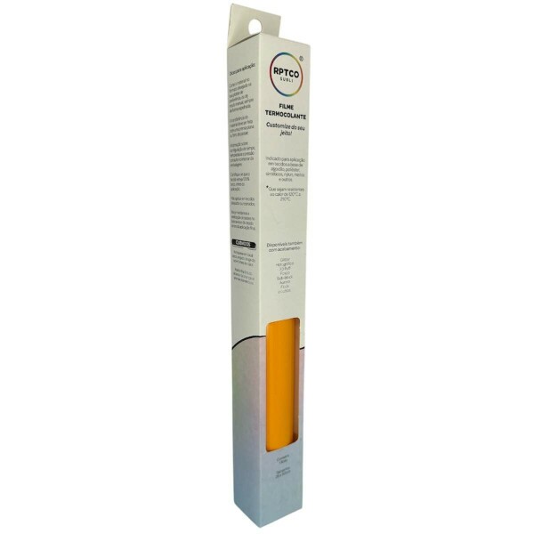 Filme de Recorte Termocolante Amarelo Ouro 25x50cm - RPTCO