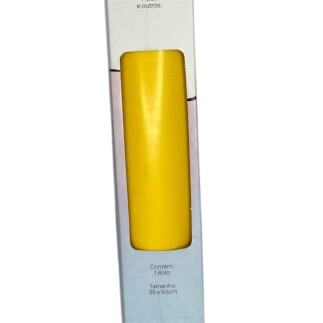 Filme de Recorte Termocolante Amarelo Flock 25x50cm - RPTCO