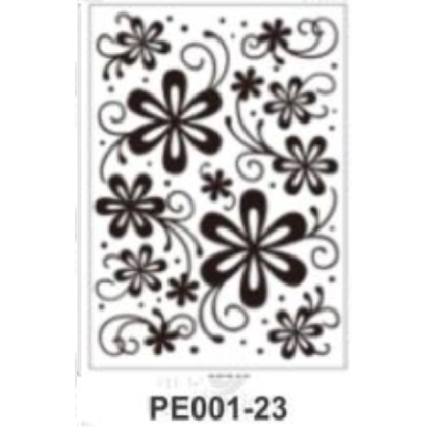 Placa de Emboss - Art e Montagem - Floral - 15cm x 10,6cm