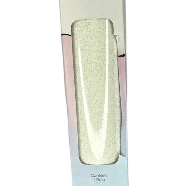 Filme de Recorte Termocolante Branco Glitter 25x50cm - RPTCO
