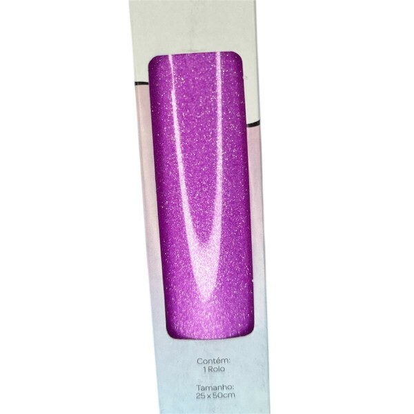 Filme de Recorte Termocolante Violeta Arco-ris Glitter 25x50cm - RPTCO