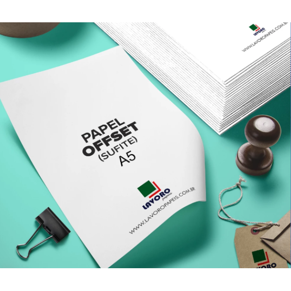 Papel Offset Sulfite 90g A5 - 1000 Folhas
