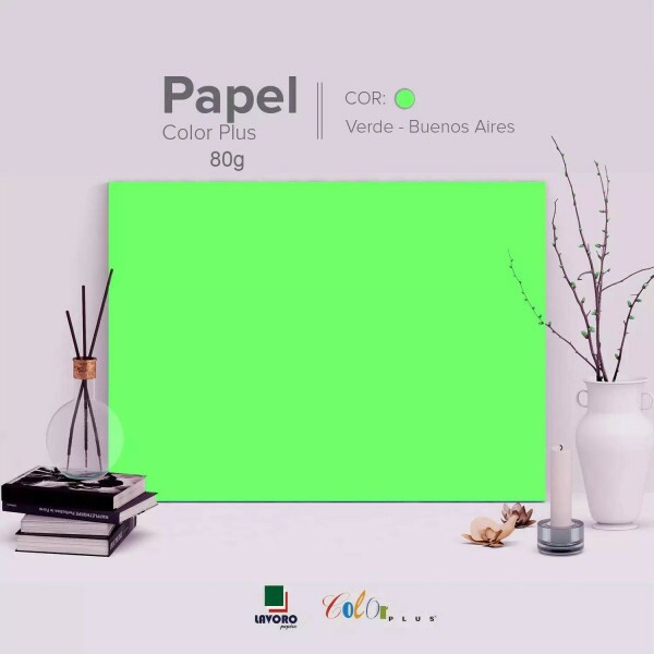 Papel Color Plus 80g 30,5x30,5 Buenos Aires (Blister) - 50 Folhas