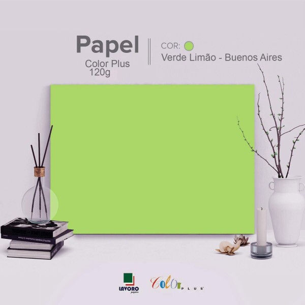 Papel Color Plus 120g A4 Buenos Aires (Blister) - 50 Folhas