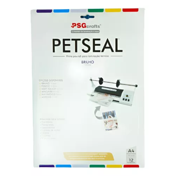 Petseal Brilho A4 - Plastifica��o Profissional de Alta Qualidade | 10 Unidades